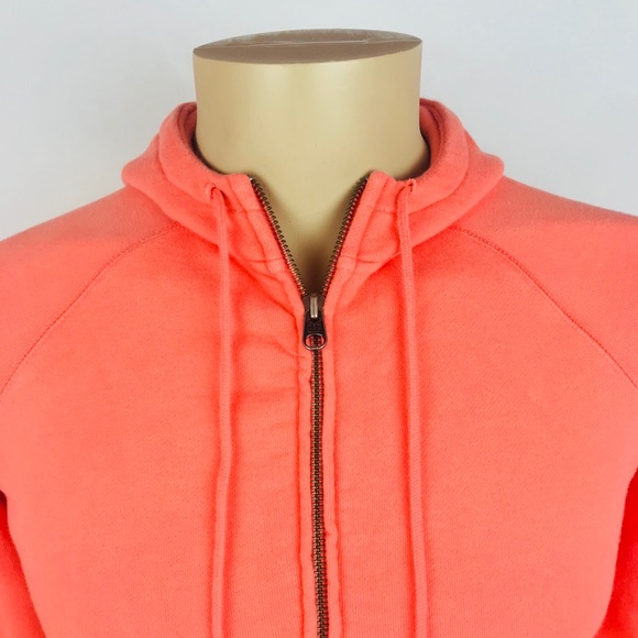 GAP Full Zip Hoodie Pink Salmon Size Small Womens - Picture 2 of 4